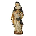 Statua finitura oro zecchino anticato