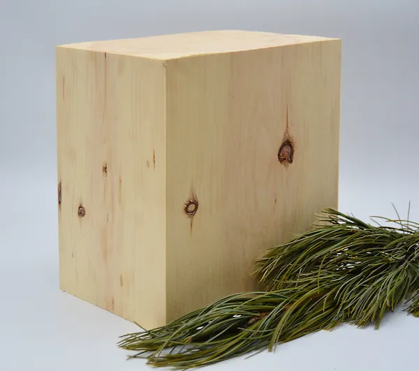 Block in Swiss pine