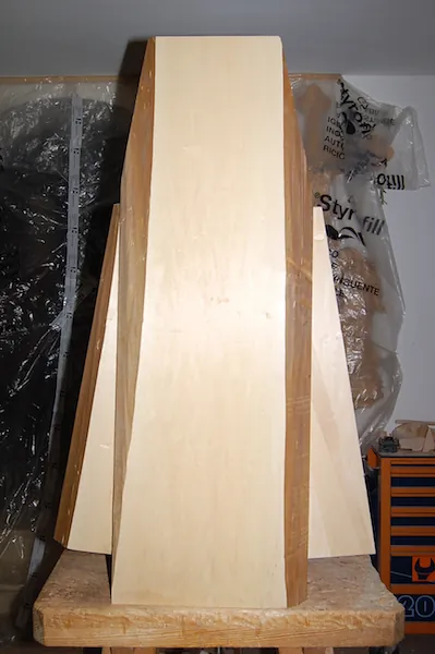 Wooden block of lime-wood