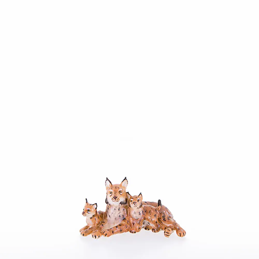 Luchs mit Welpen