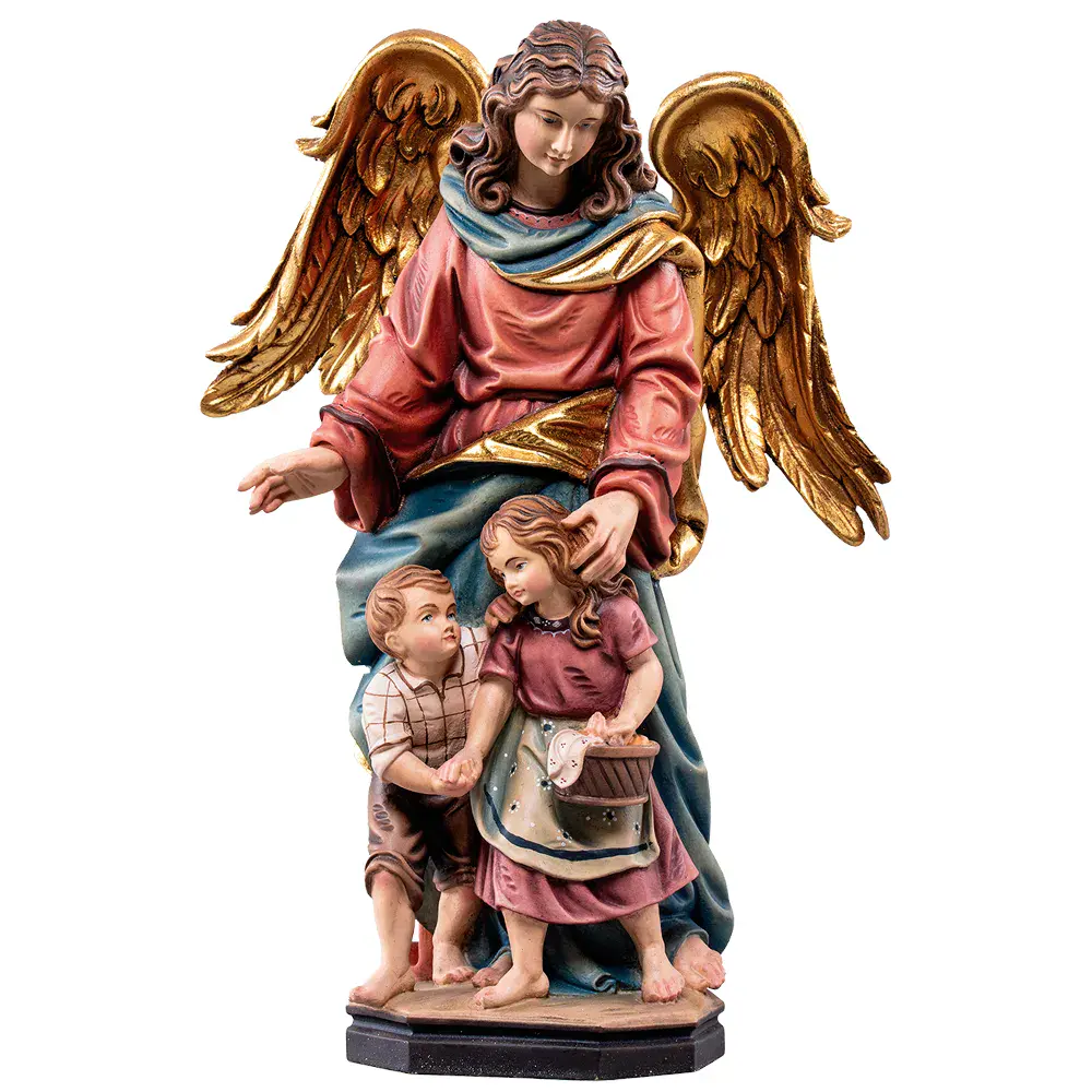 ¦ngel custodio con 2 niños