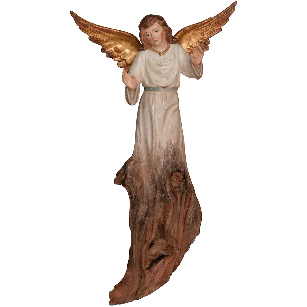 Angelo custode in legno radice