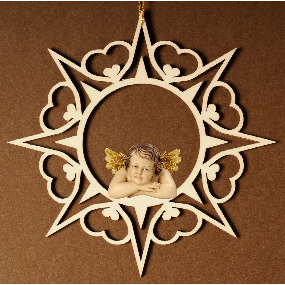 Stella di cuori con angelo Raffaello