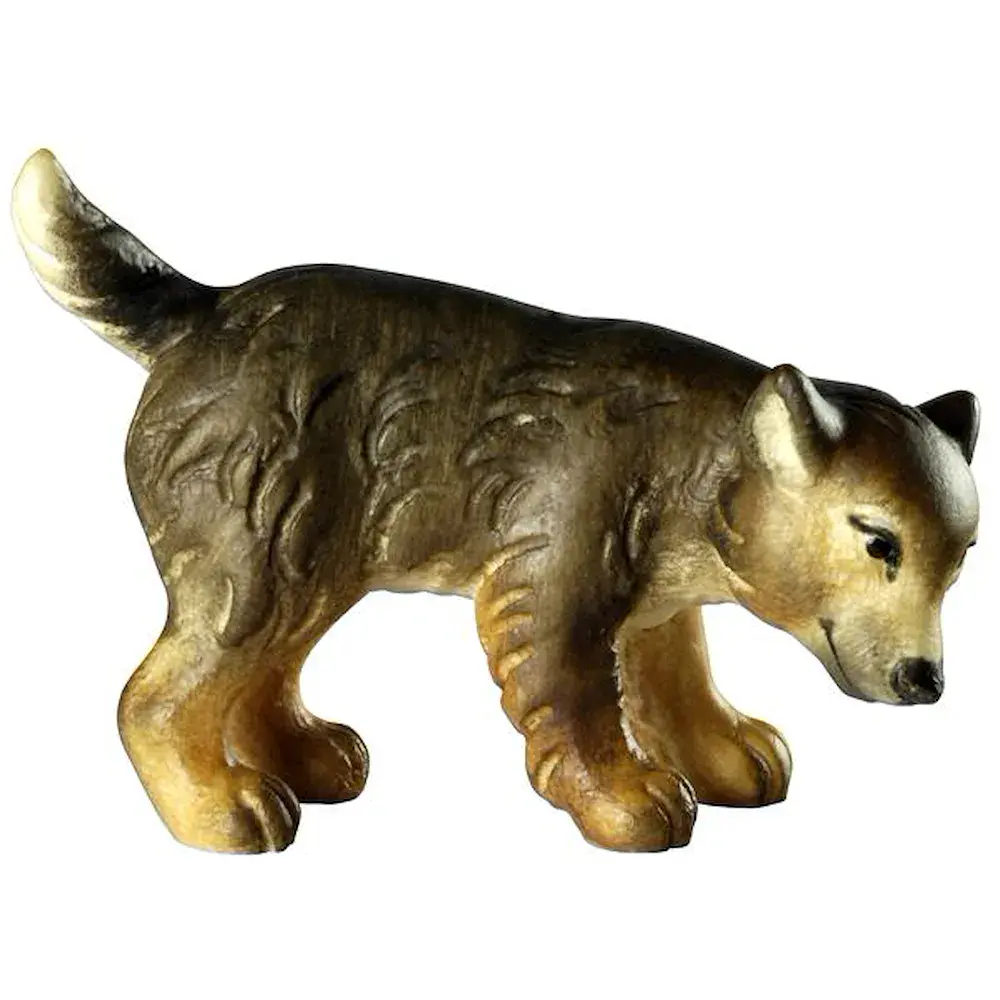 Cachorro de lobo - cabeza abajo