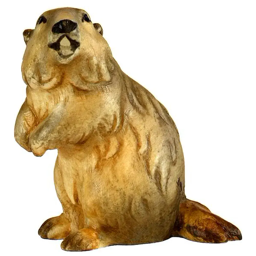 Marmotta in piedi - sinistra