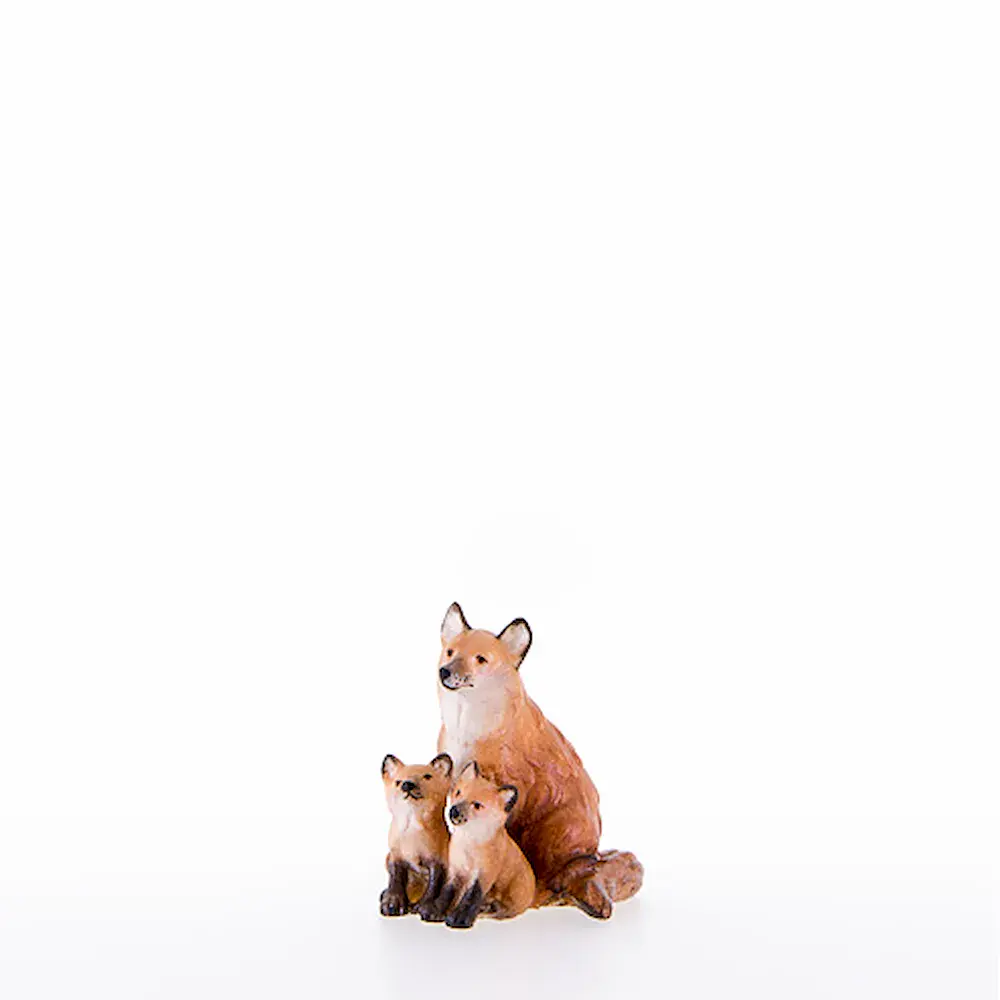 Fox with puppy