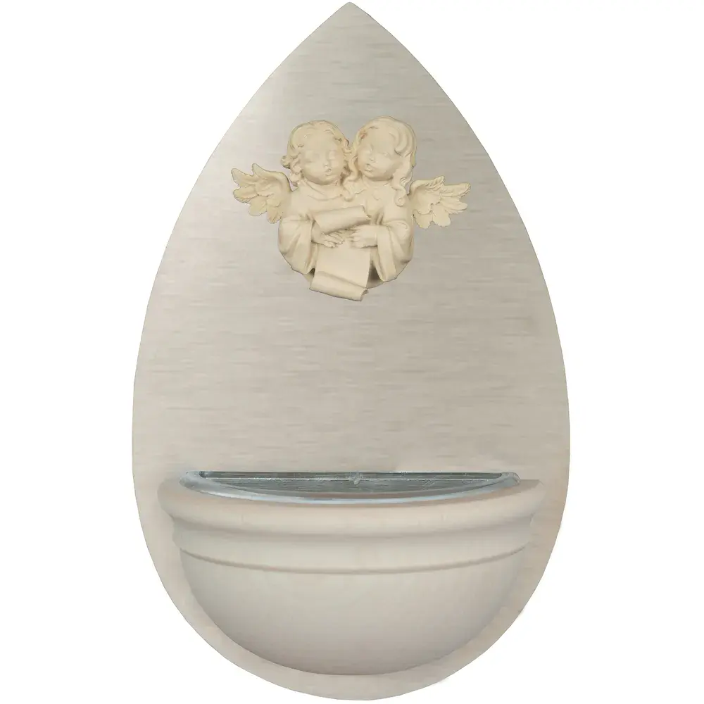 Acquasantiera con Angeli in copia legno