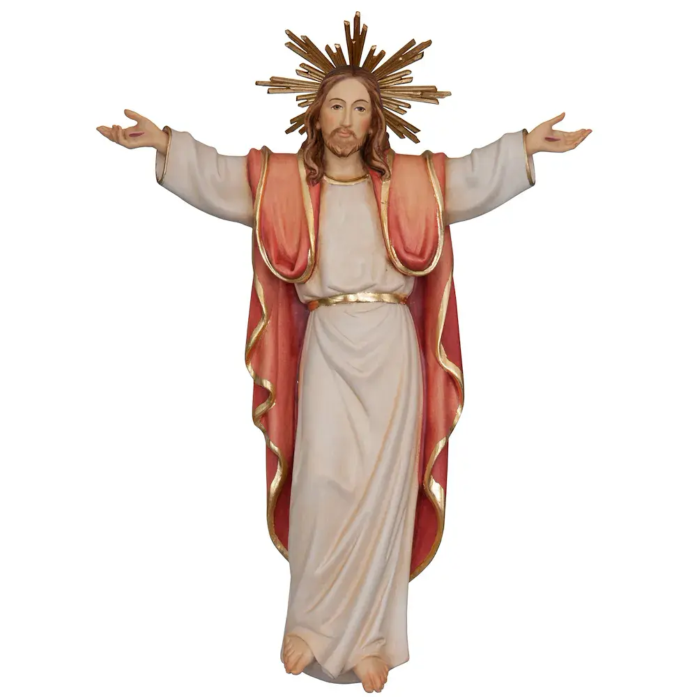 Christo risuscitato con aureola