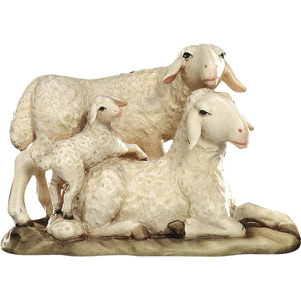 Schafgruppe mit Lamm