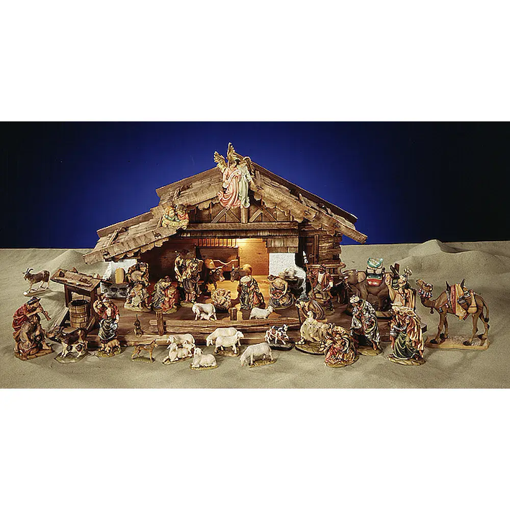 Krippe barock 17-teilig ohne Stall