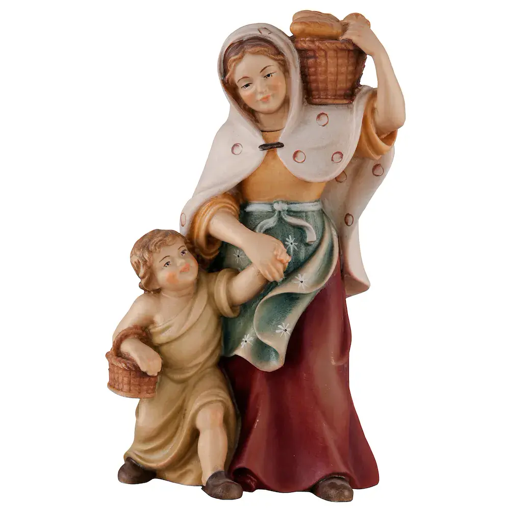 Shepherdess with child