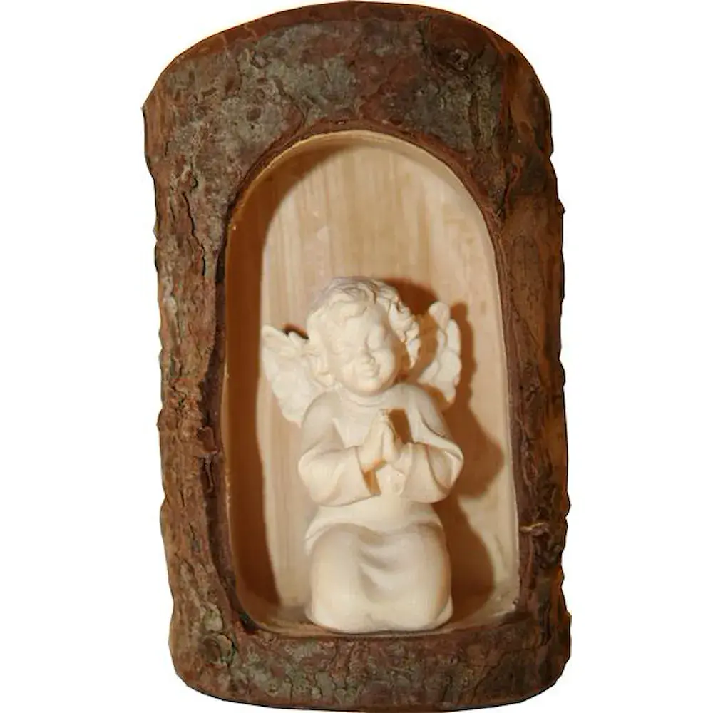 Diana with candle in cave