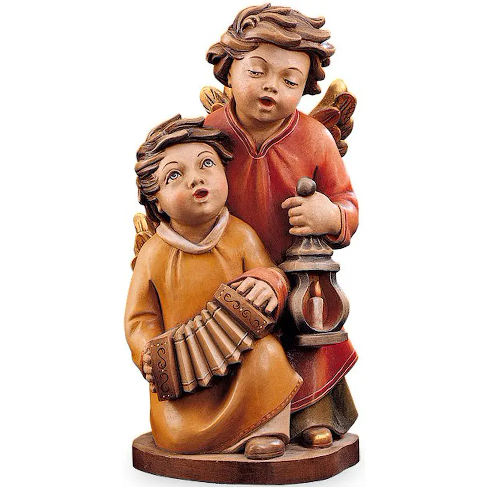 Couple of angels with lantern