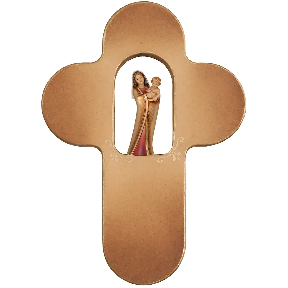 Croce con madonnina 5cm