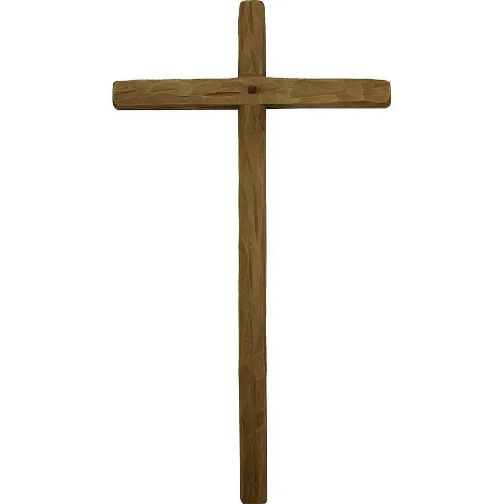 Croce diritta in legno