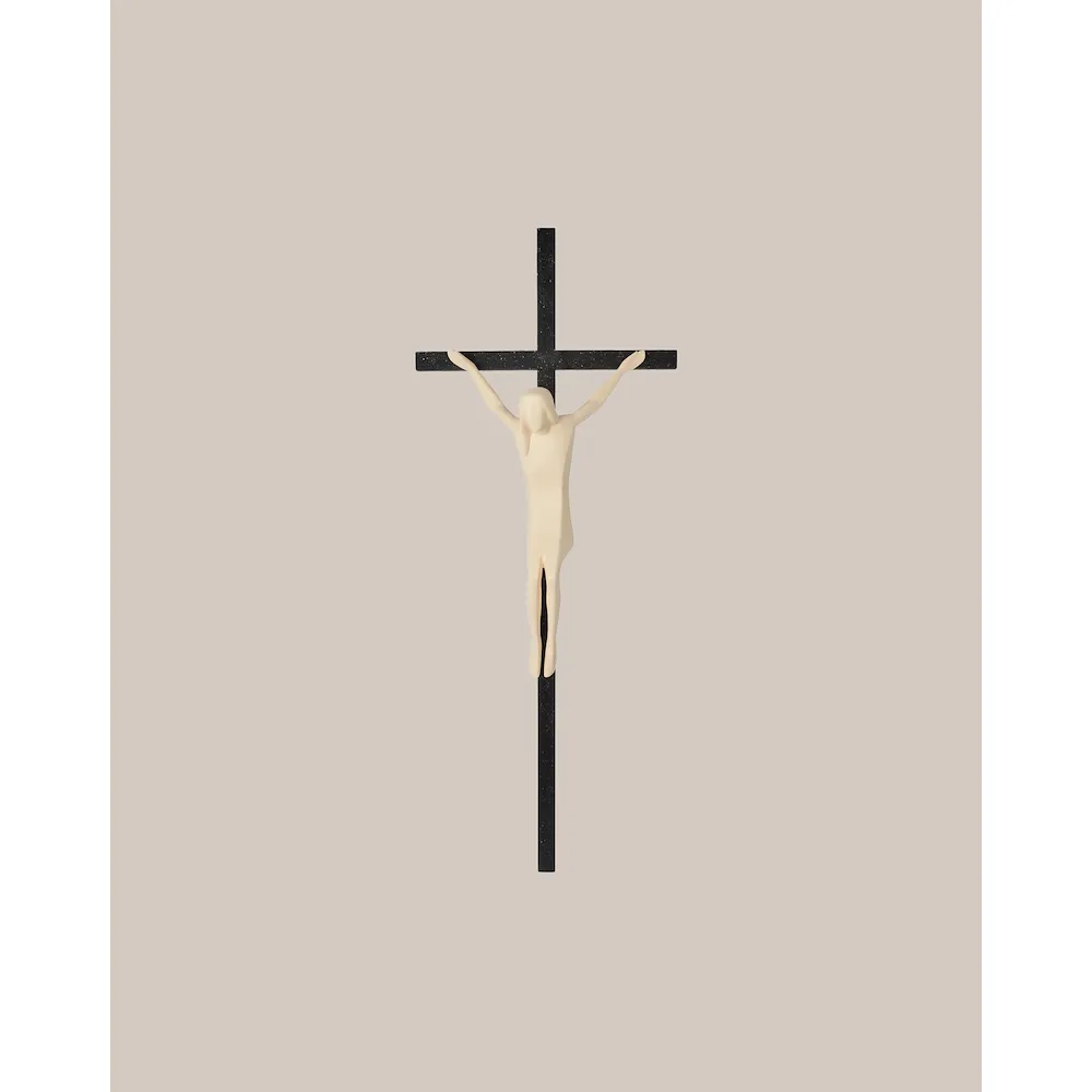 Croce funeraria con corpo moderno