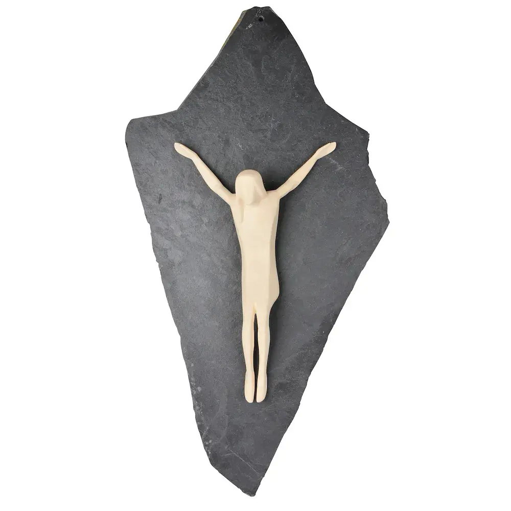 Christus modern auf Steinplatte