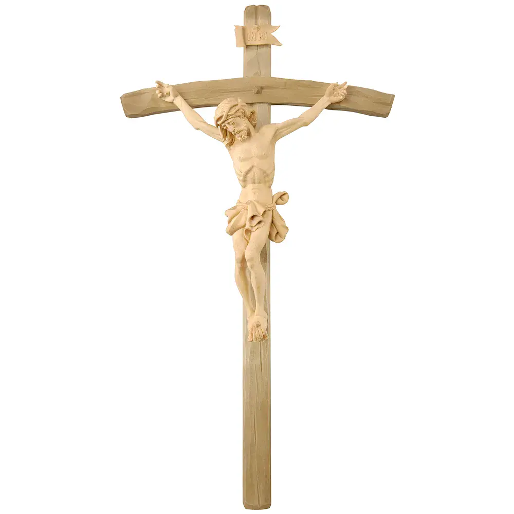 Baroque Crucifix in Lime wood