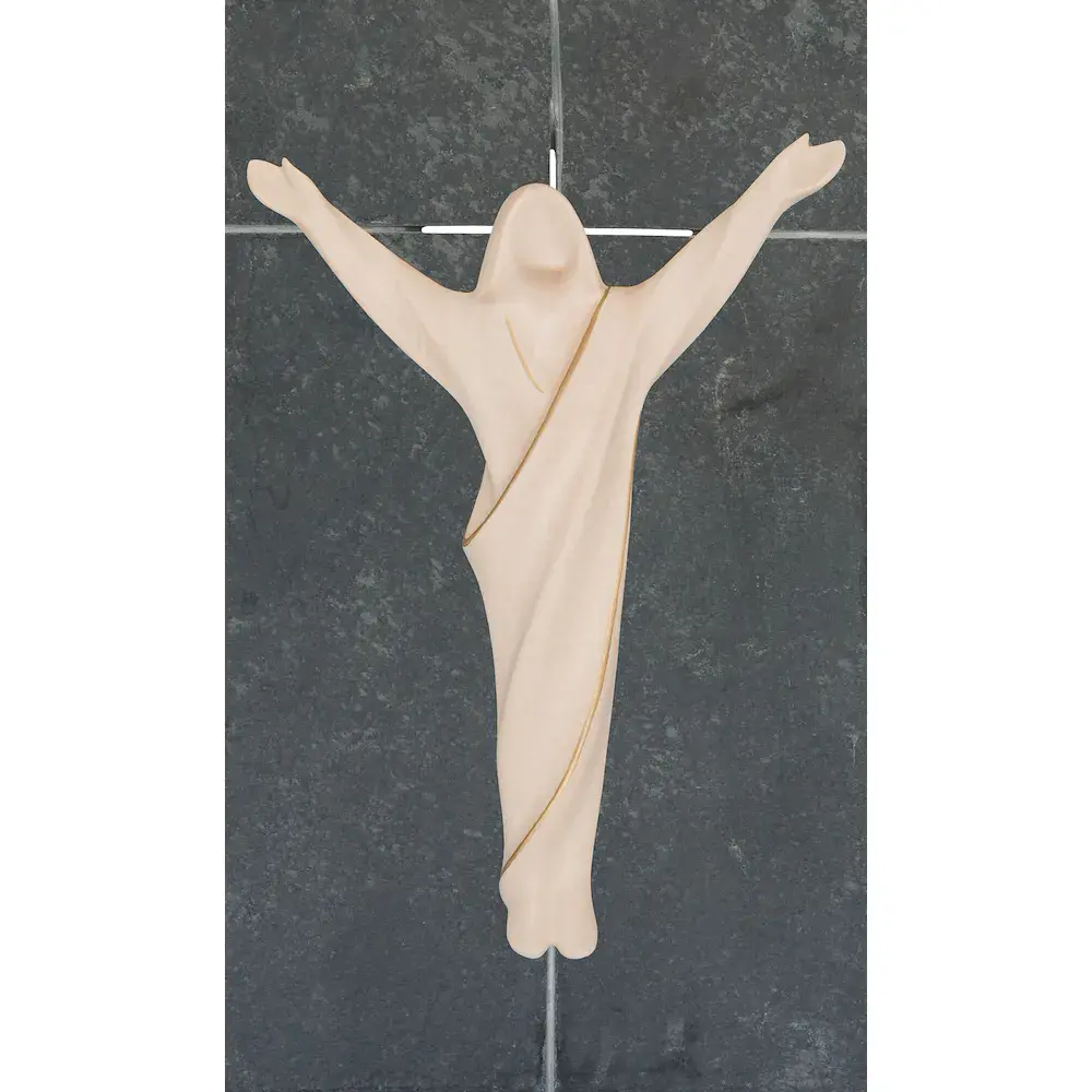 Risen Christ on dark black slate
