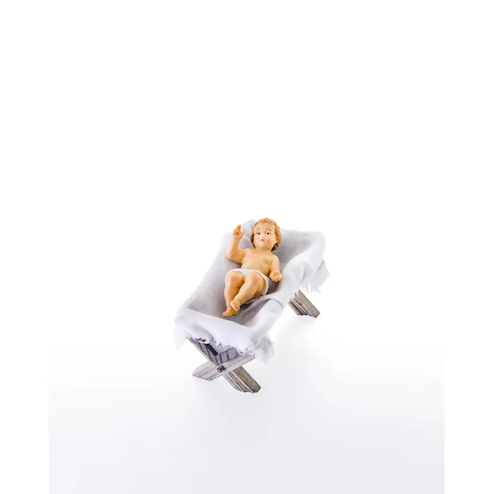 Infant Jesus with cradle 2 pieces