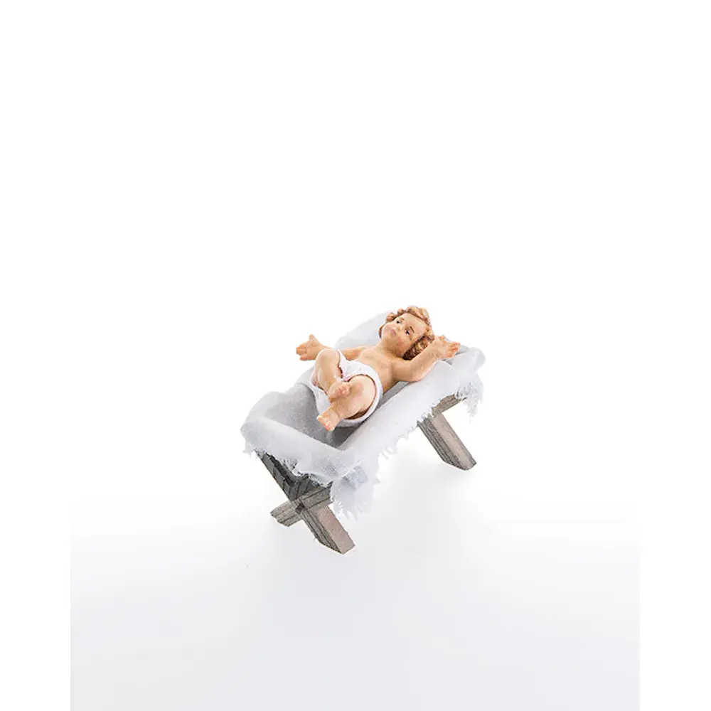 Infant Jesus with cradle 2 pieces