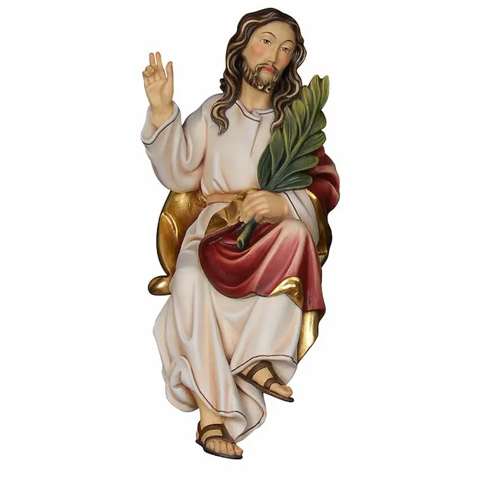 Jesús sentado sin burro