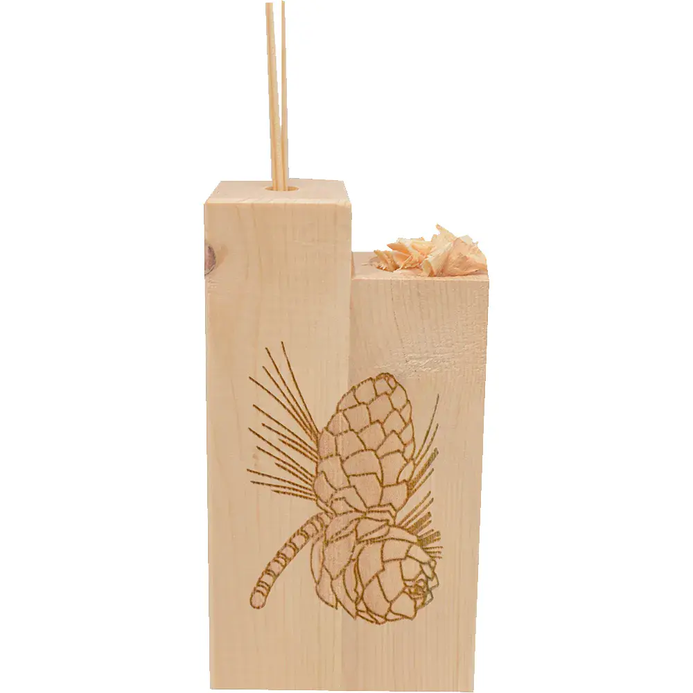 Perfumer CUBE stone pine cones laser