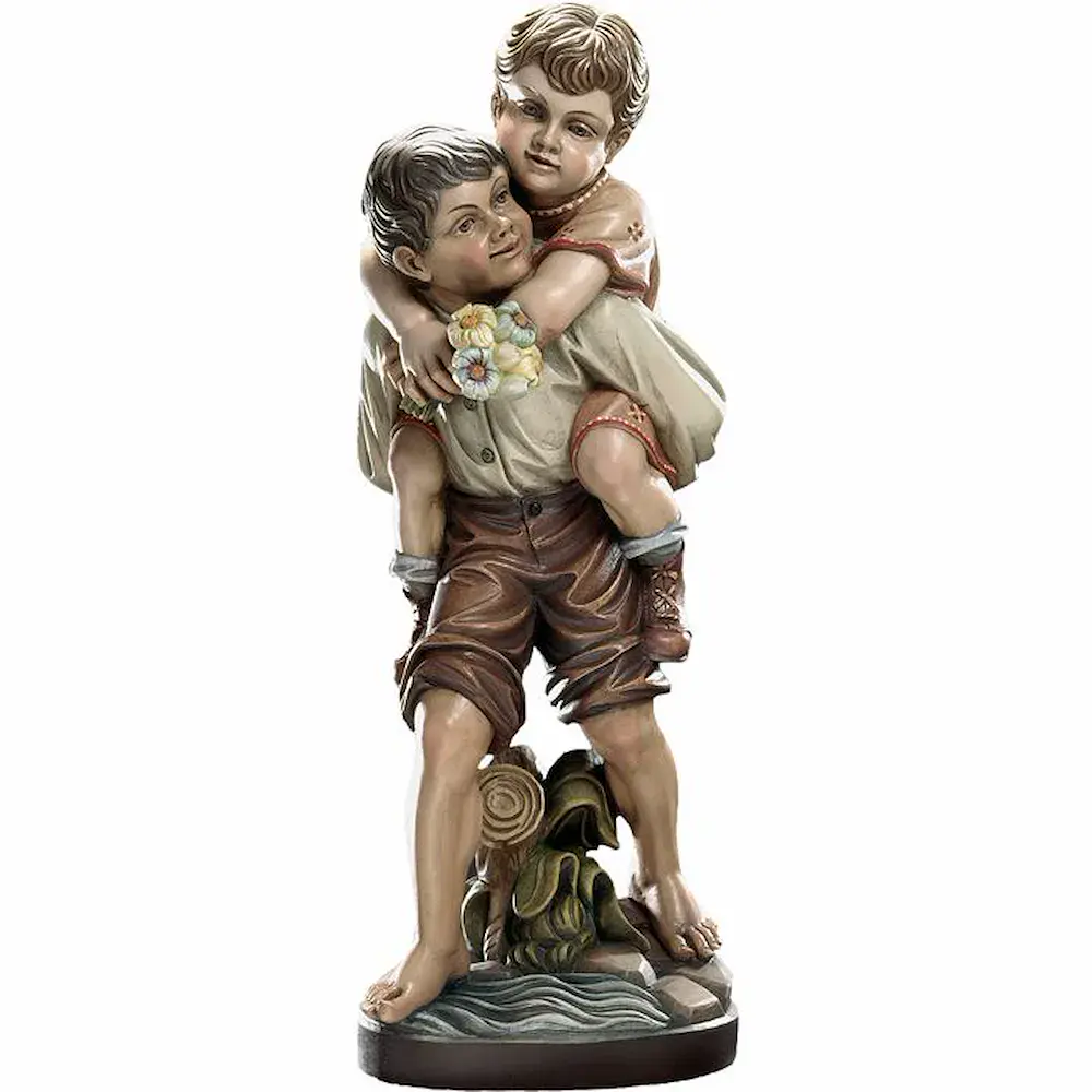 Bambini a cavalluccio