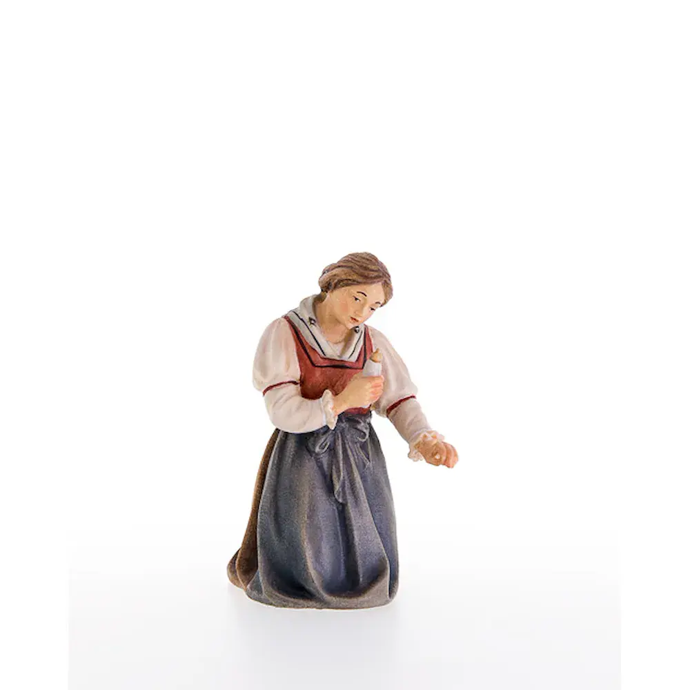 Maria with feeding-bottle