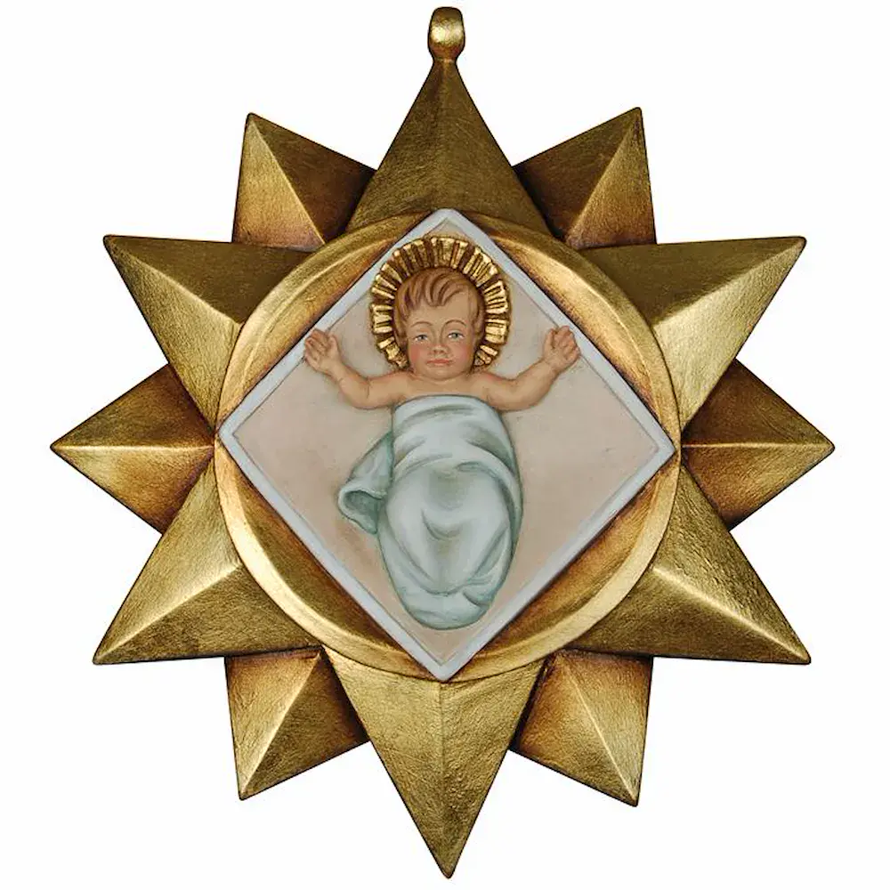 Baumbehang: Stern mit Jesukind