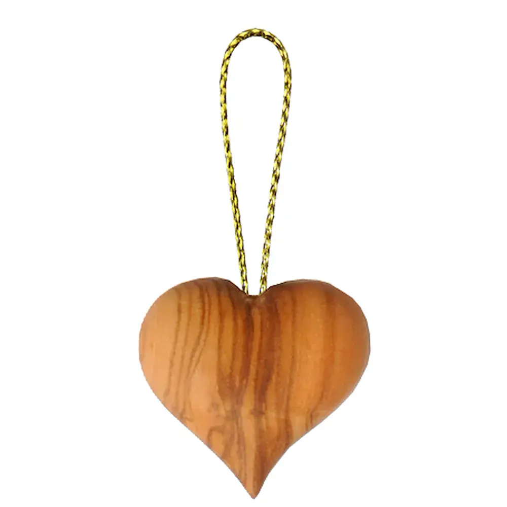 Heart in oliv wood