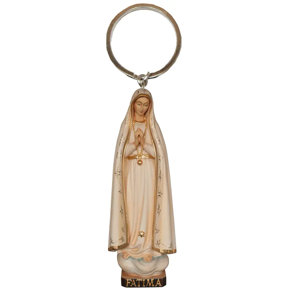 Portachiavi con Madonna di Fatimá