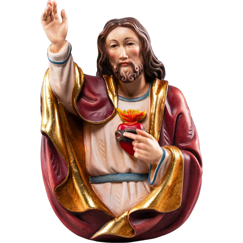 Sacred Heart of Jesus half-length portrait