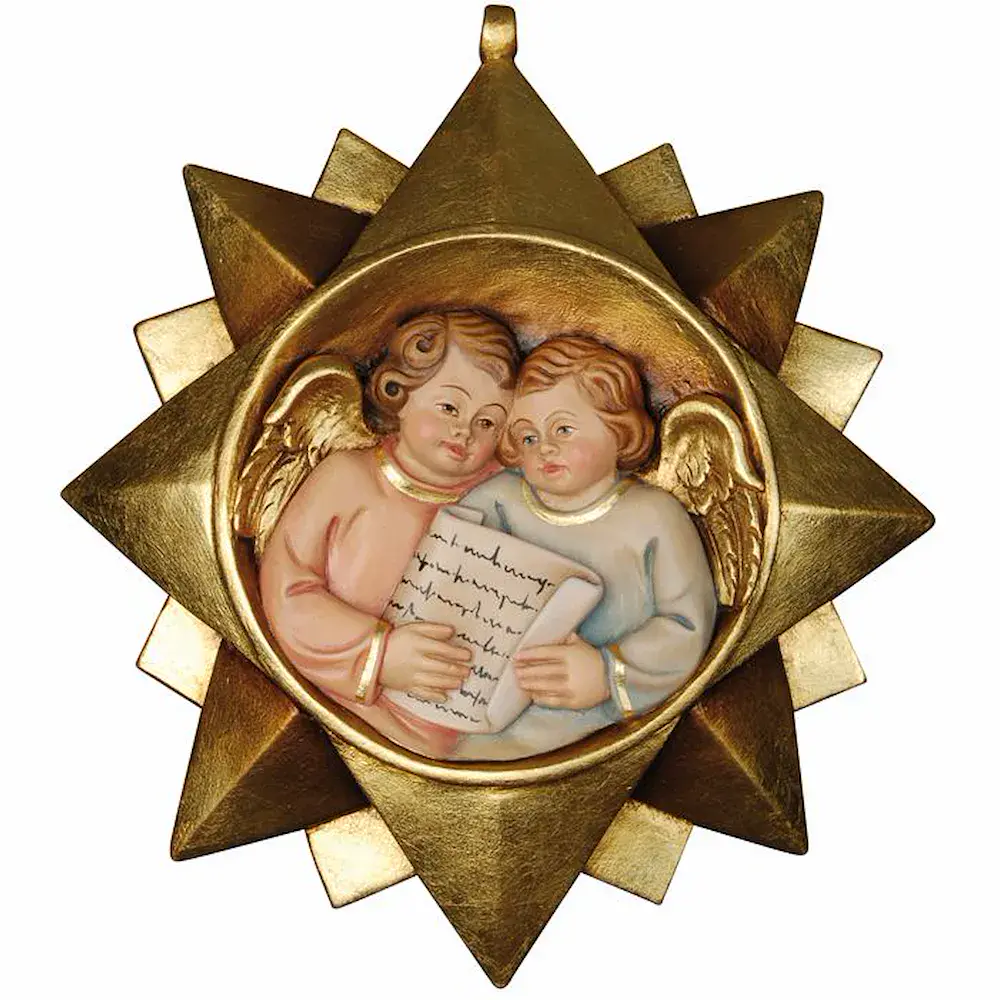 Christmas decoration: Star with angels