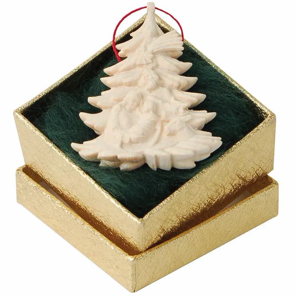 Confezione regalo: Albero Sacra Famiglia/bue/asino