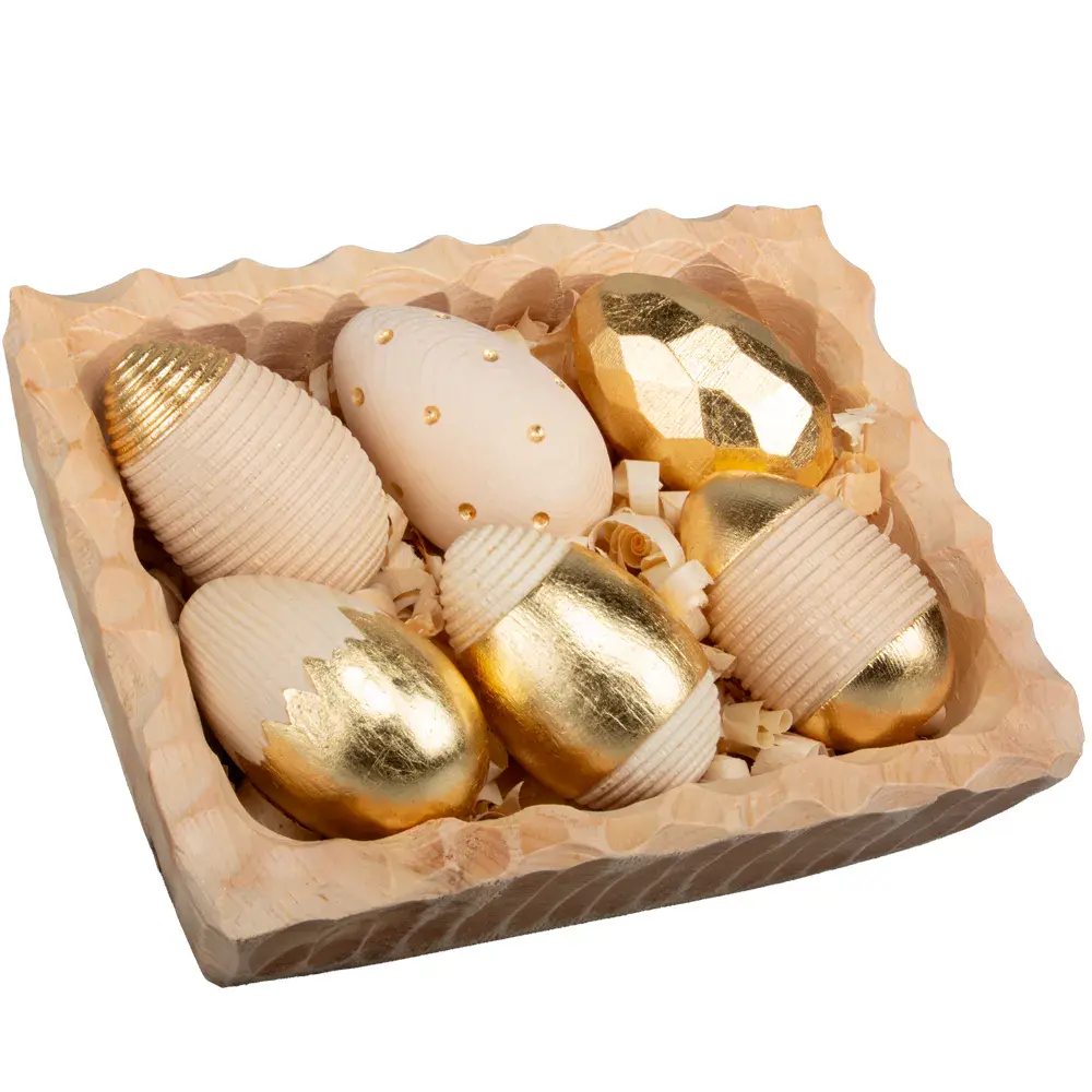 Set in cirmolo: ciotola e 6 uova