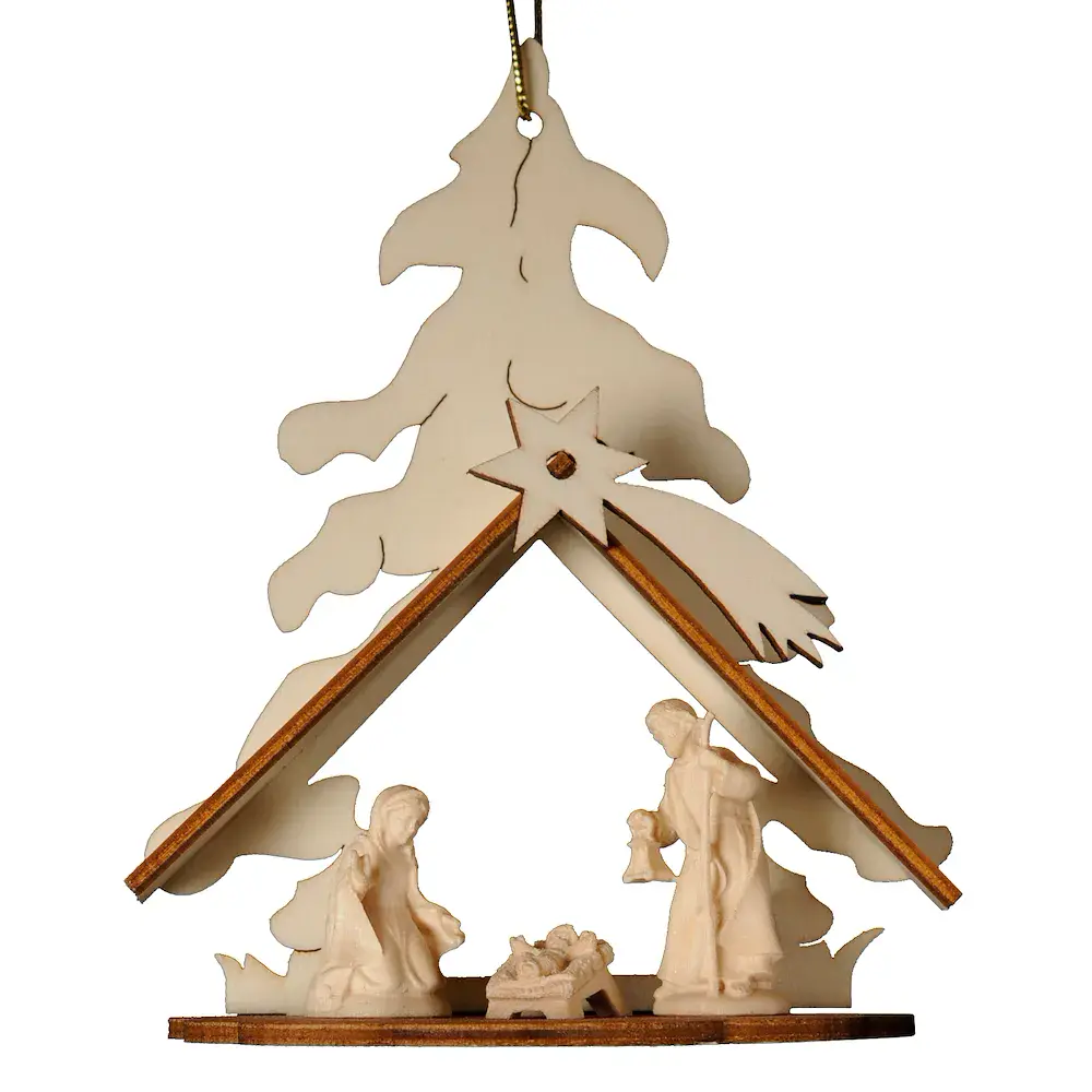 Baumstall mit Familie, 4 cm