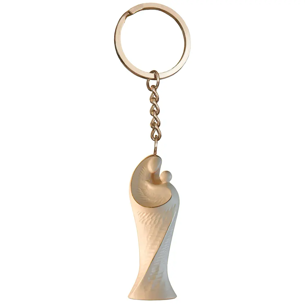 Keyring with Meditation Madonna with child