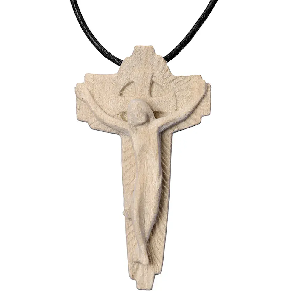 Necklace with a modern cross pendant