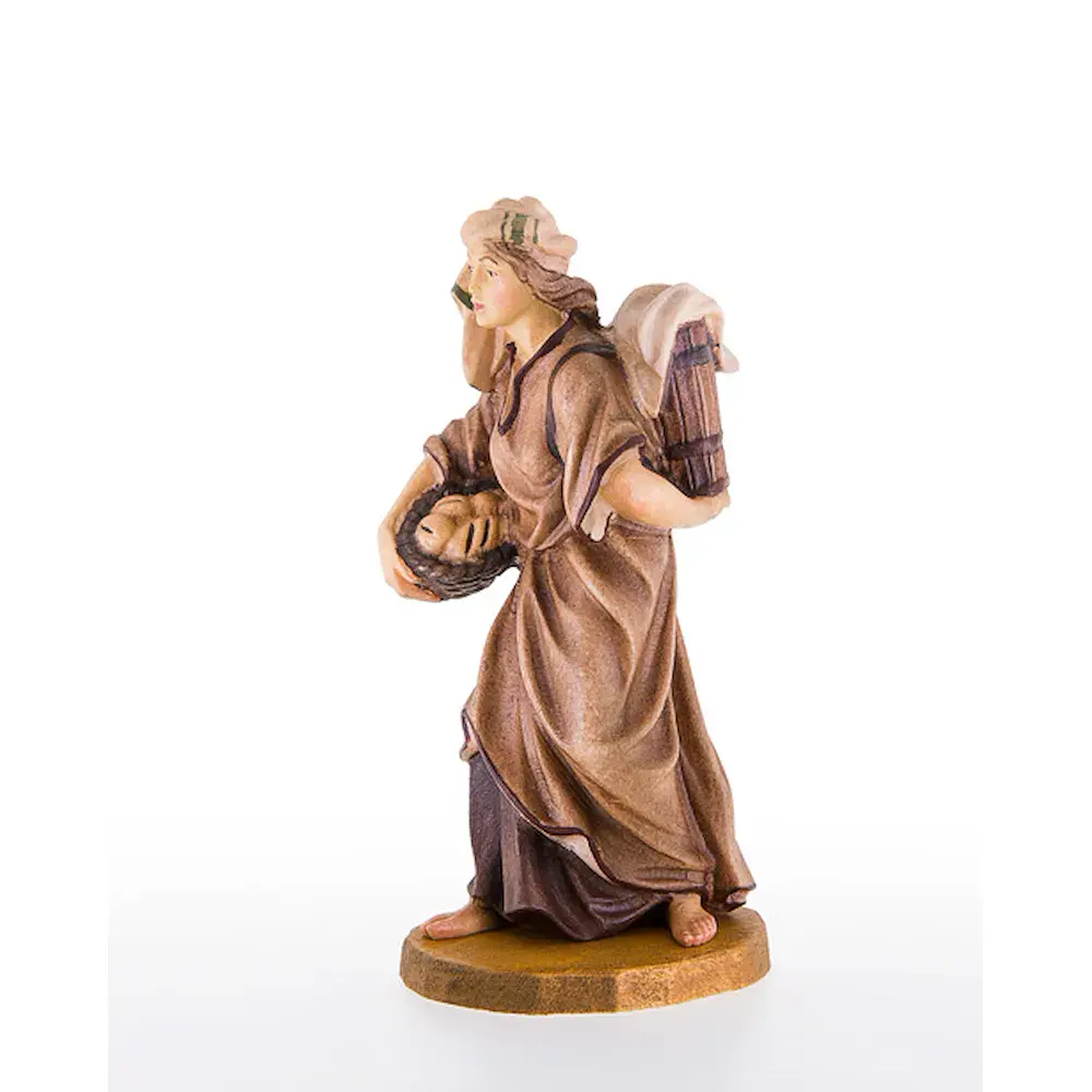 Woman with bread-basket