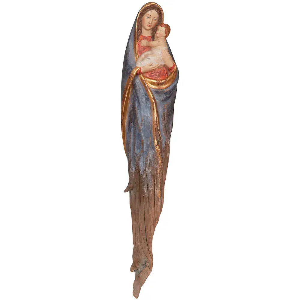 Madonna of goodness root sculpture
