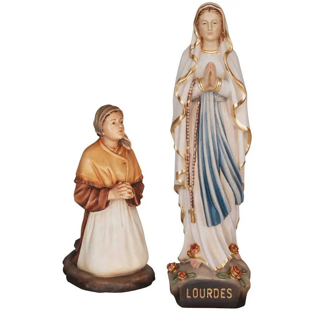 Nostra signora di Lourdes con Bernadette