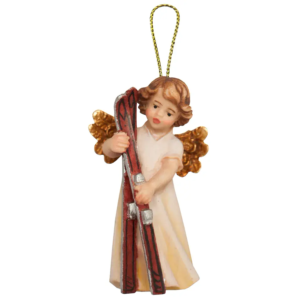 Mary Angel with ski