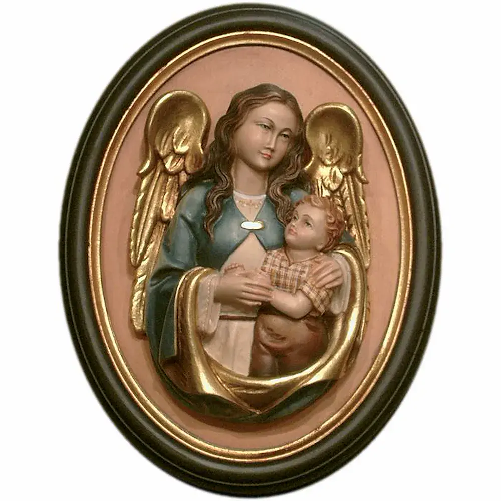 Santo ¦ngel de la guarda relieve y marco