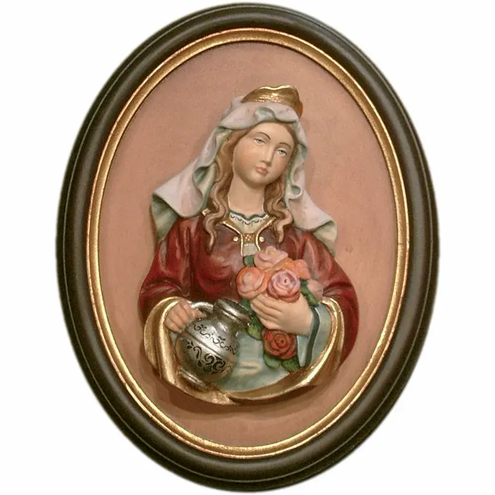 Santa Isabel relieve y marco