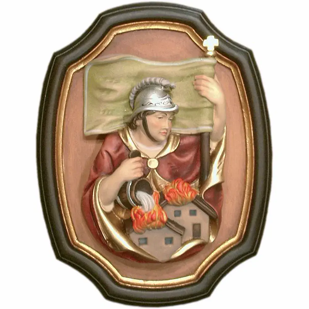 San Floriano busto y marco