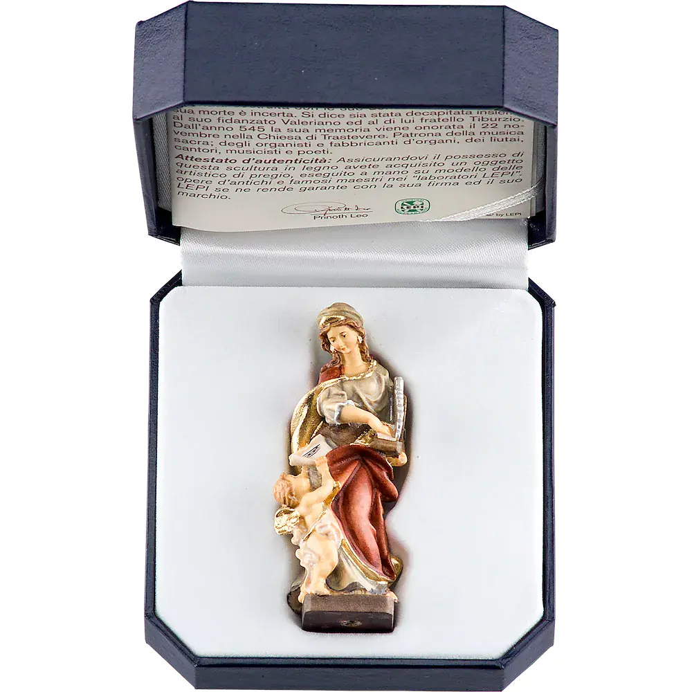 Sta. Cecilia con el estuche