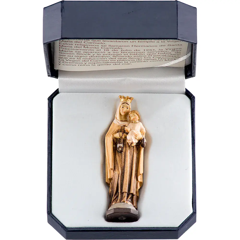 Virgen del Carmen con el estuche