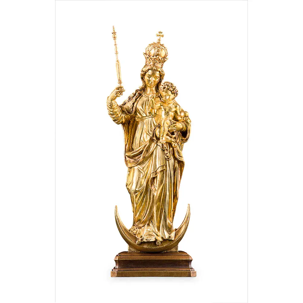 Patrona Bavariae con oro finto