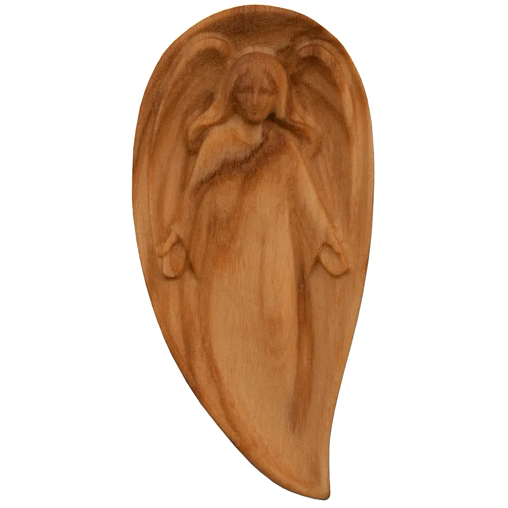 Portafortuna - Angelo custode legno olivo